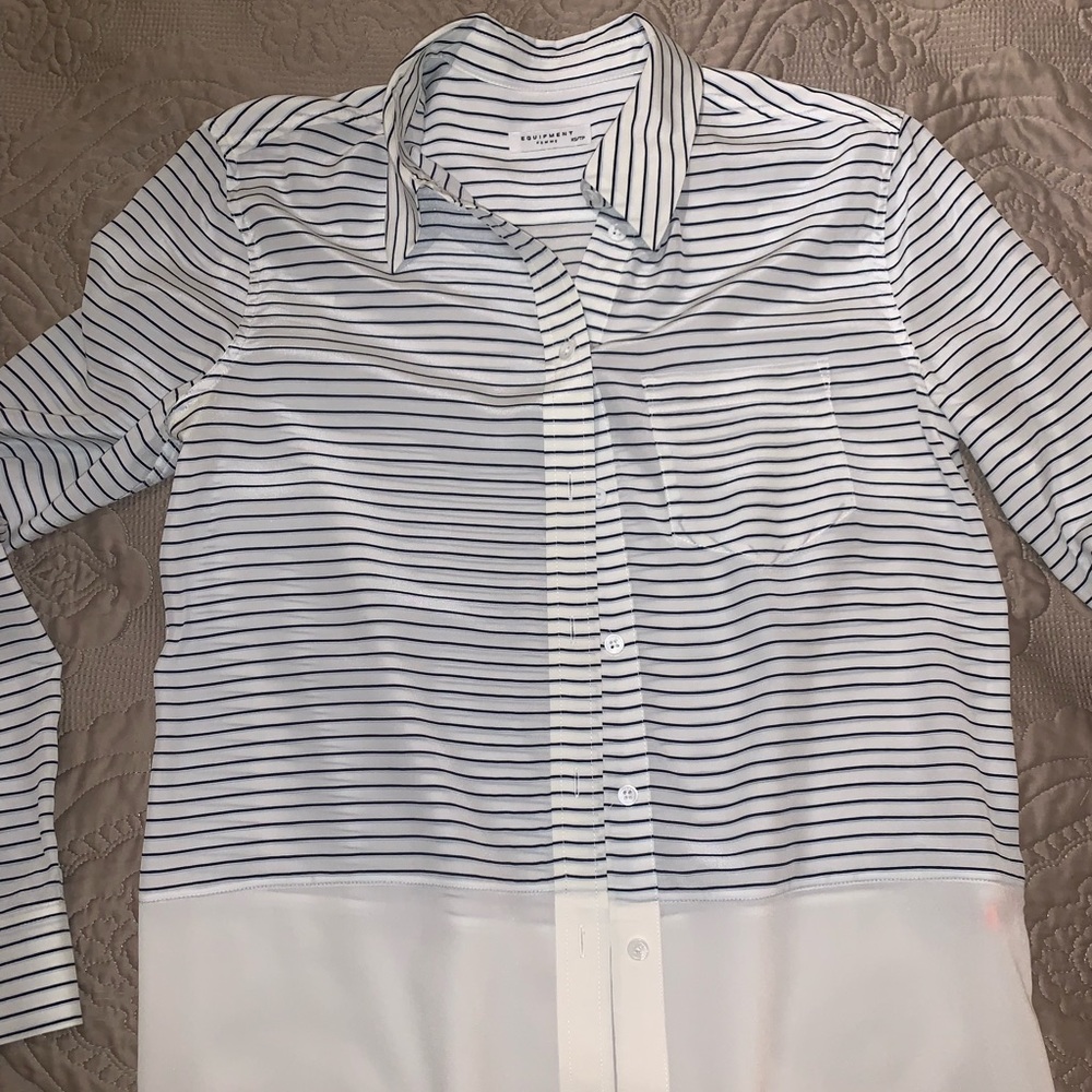 Equipment brand 100 percent silk shirt